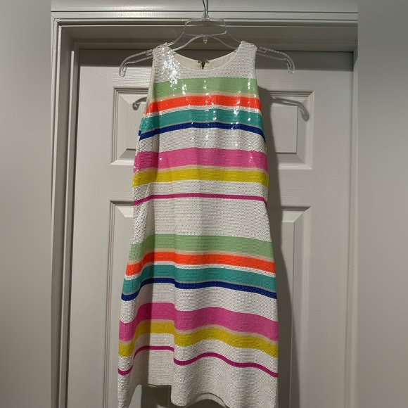 kate spade Dresses & Skirts - Girls' Multicolor Stripe Sleeveless Dress
